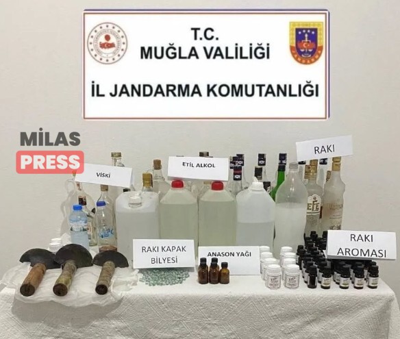 JANDARMADAN YENİ YIL ÖNCESİ SAHTE ALKOL OPERASYONU