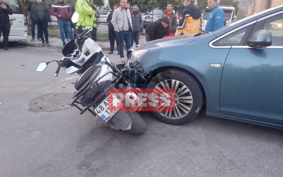 Milas’ta Motosiklet Kazası 1 Yaralı