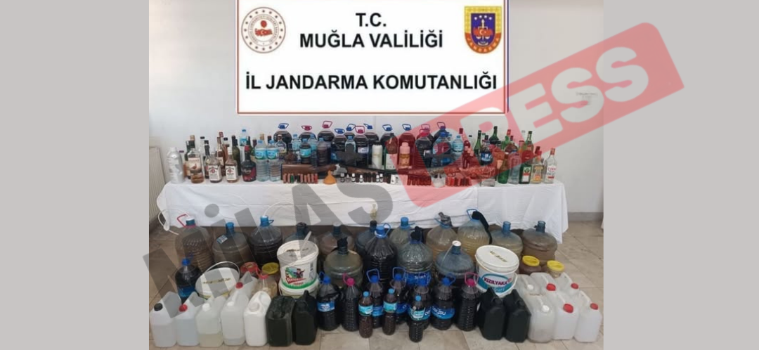 Muğla’da Kaçak ve Sahte İçki Operasyonu