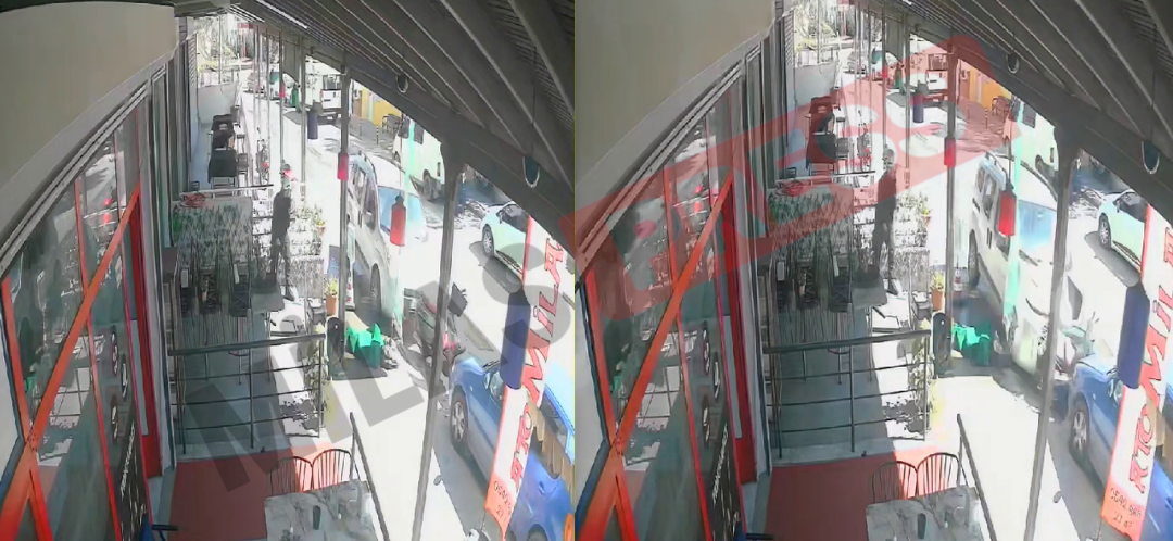 Milas’ta Kontrolden Çıkan Otomobil Park Halindeki Araçlara Çarptı: Kaza Anı Kamerada