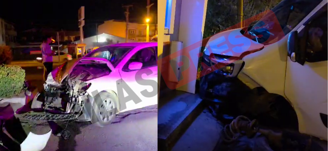 Milas’ta Kavşakta Feci Çarpışma: 1 Yaralı, Araçlar Kullanılamaz Hale Geldi
