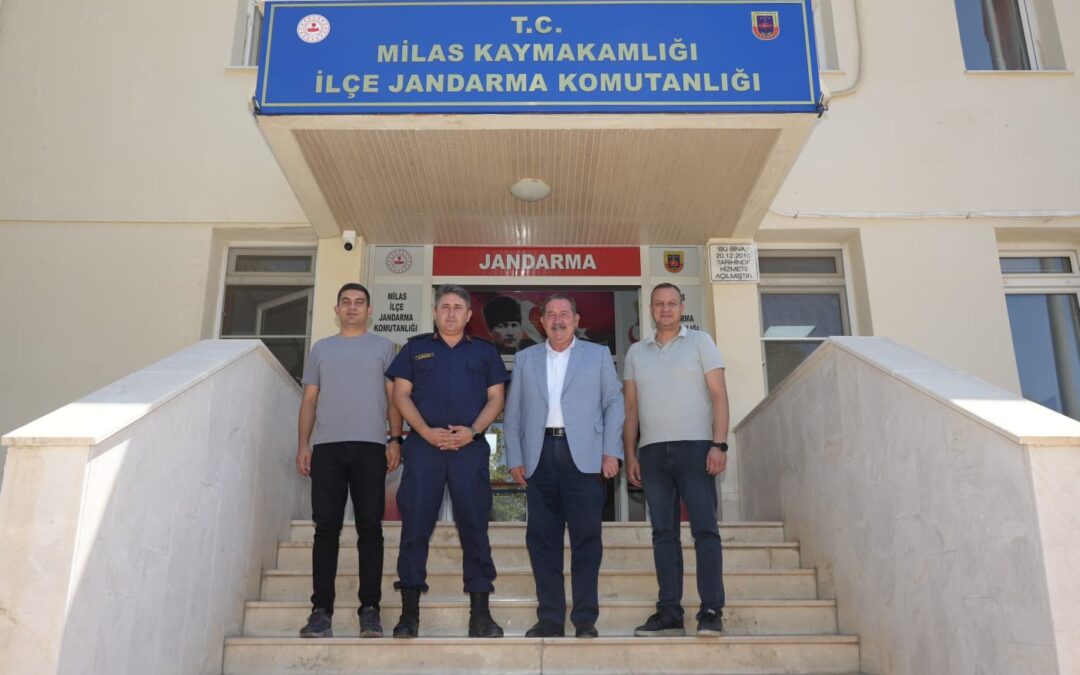 Başkan Topuz’dan İlçe Jandarma Komutanı’na Hayırlı Olsun Ziyareti
