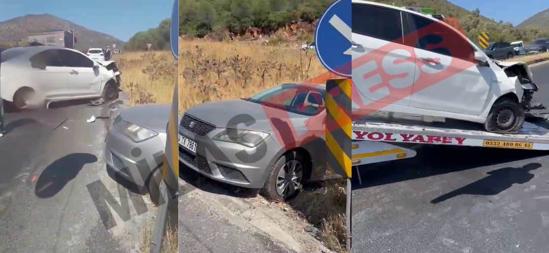 Bodrum–Milas Karayolunda Trafik Kazası: 3 Yaralı Hastaneye Kaldırıldı