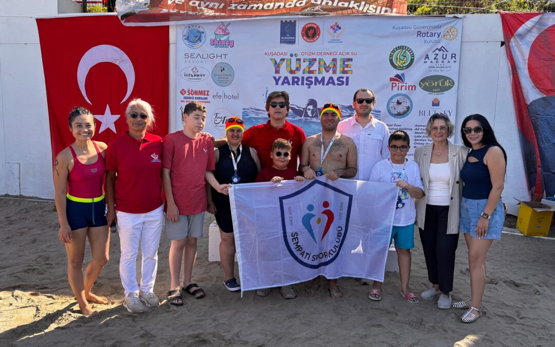 Milaslı Otizmli Sporculardan Kuşadası Açık Su Yüzme Yarışında Tarihi Başarı