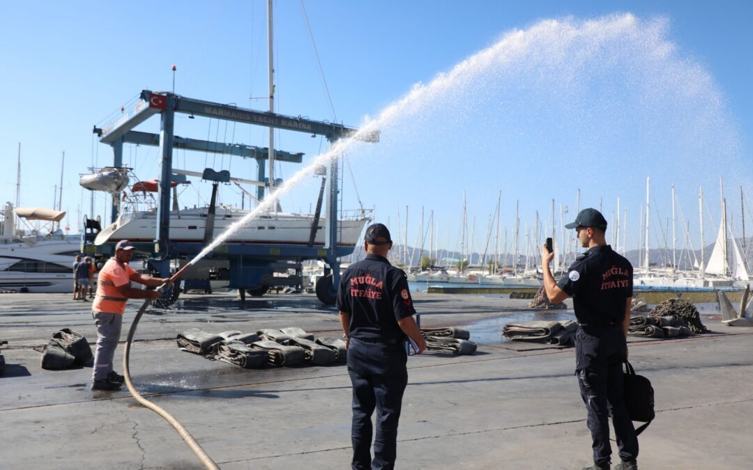 Muğla Büyükşehir’den Marinalarda Yangın Güvenliği İçin Sıkı Denetim