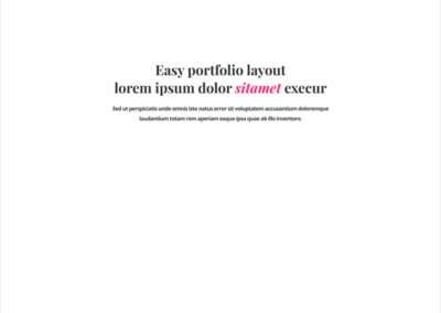 Easy Portfolio